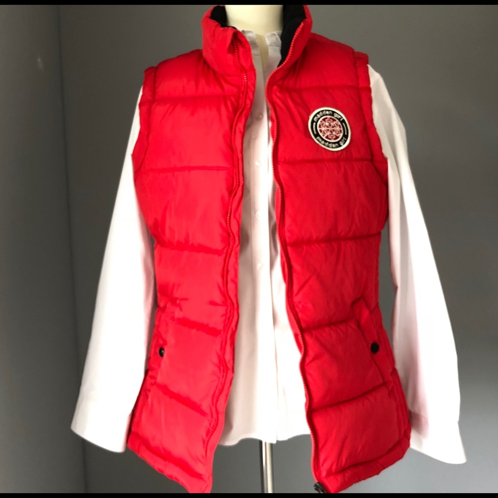 Madden Girl Red Vest Jacket.